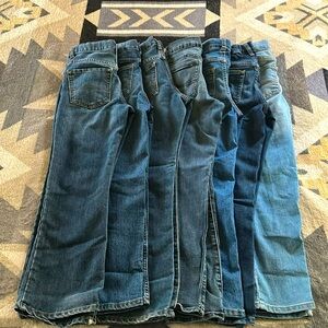 7 pairs Size 8 Boys Jeans Lot - Good Condition